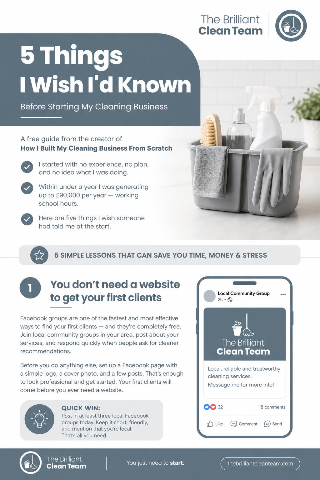 Cleaning business guide preview page 1