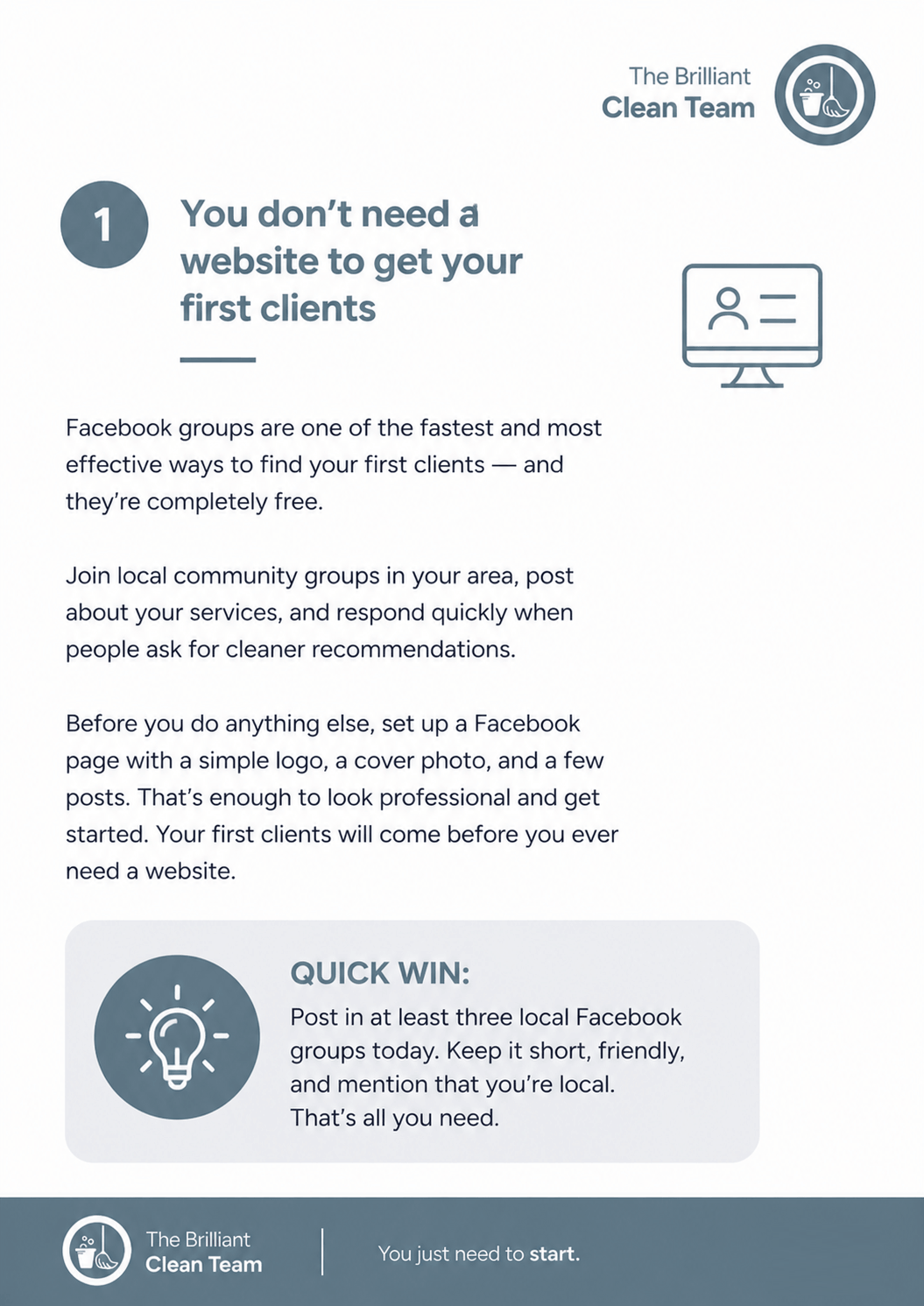Cleaning business guide preview page 3