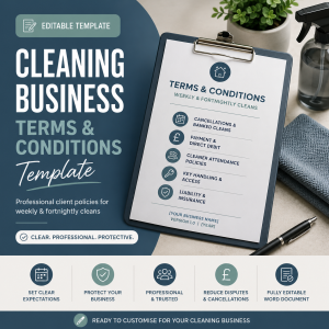 TEMPLATE - Terms & Conditions Weekly & Fortnightly Cleans